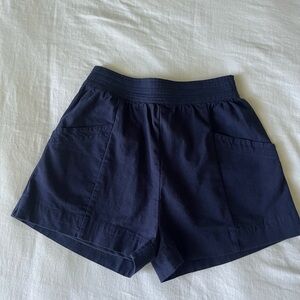 Entro High Waist Navy Women's Shorts